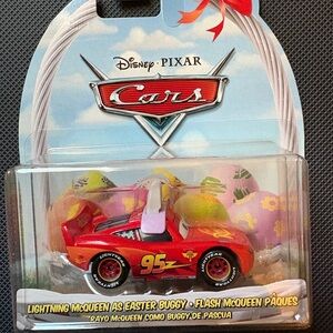 Disney Cars Lightning McQueen Easter Buggy – Red with Pink Accents